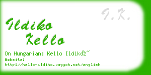 ildiko kello business card